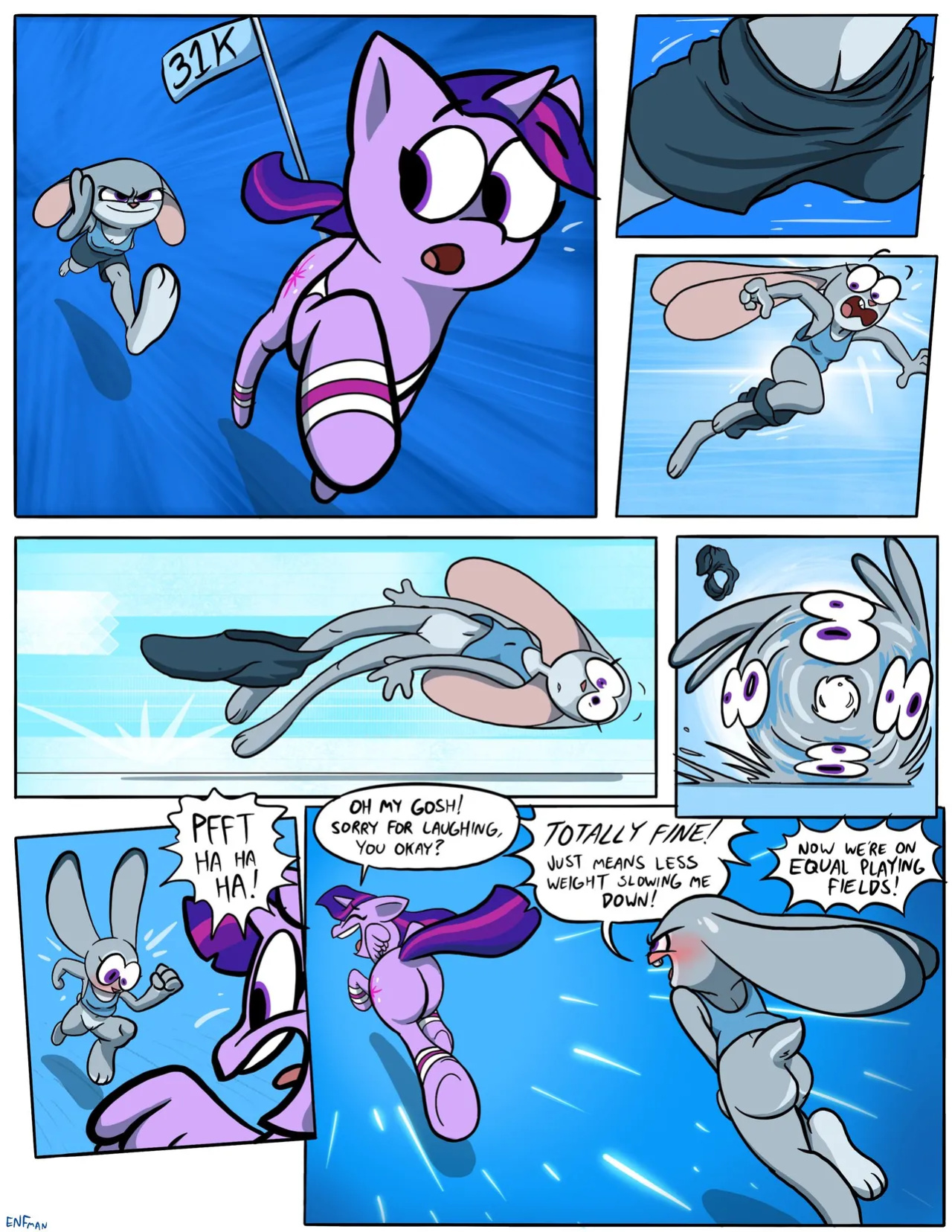 [Various] The Twilight Sparkle vs. Judy Hopps Runner Saga