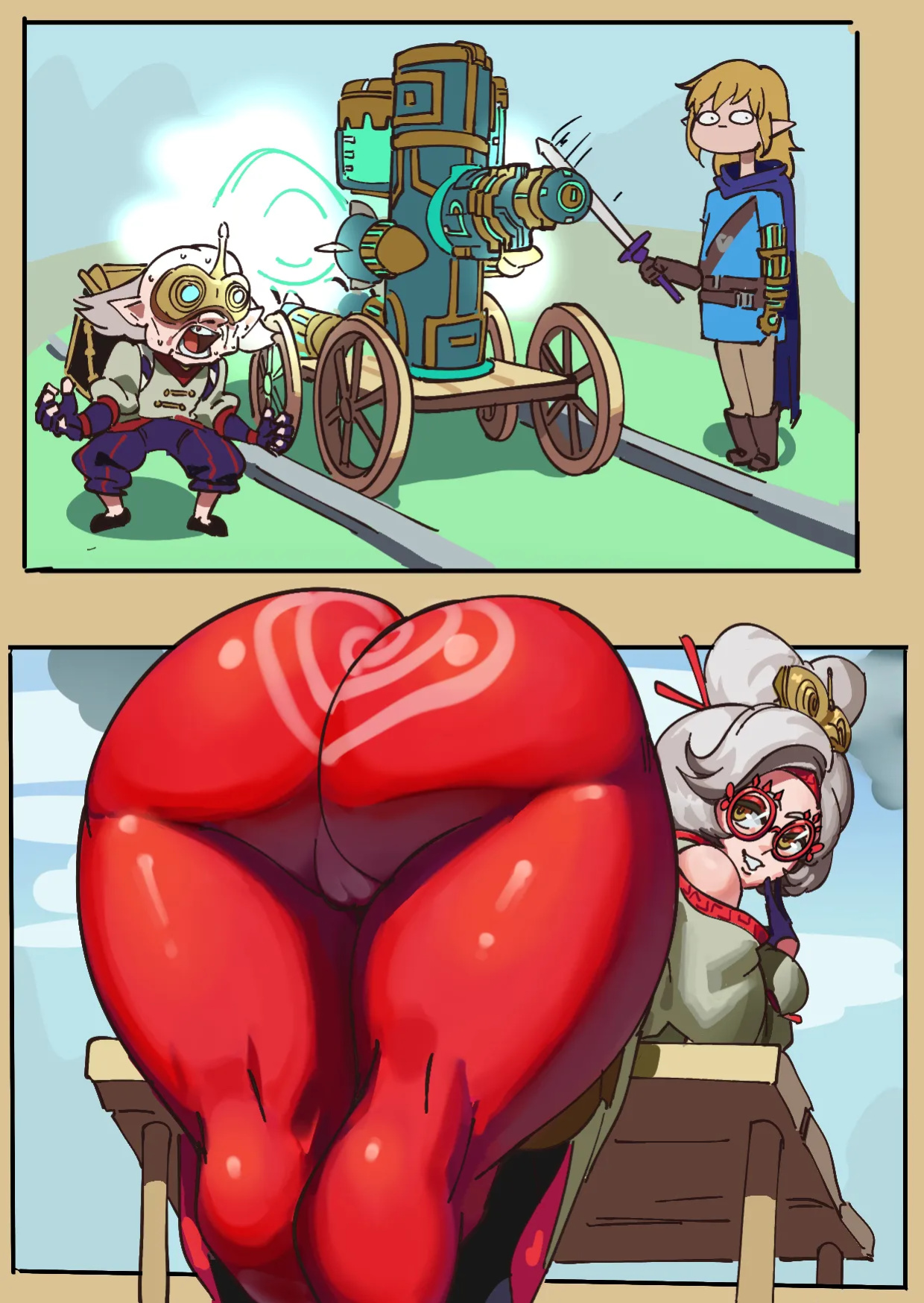 [Bathsalts1] Pura & Impa: GRANNY COMEBACK SEX CIRCUIT (The Legend of Zelda)