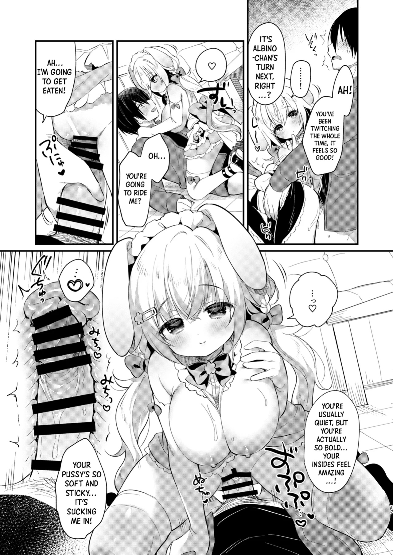 [Usacastle (Usashiro Mani)] W Sakura-chan no Fuwatoro Sand! | Double Sakura-chan's Fluffy Sandwich! [Shiro Translation]