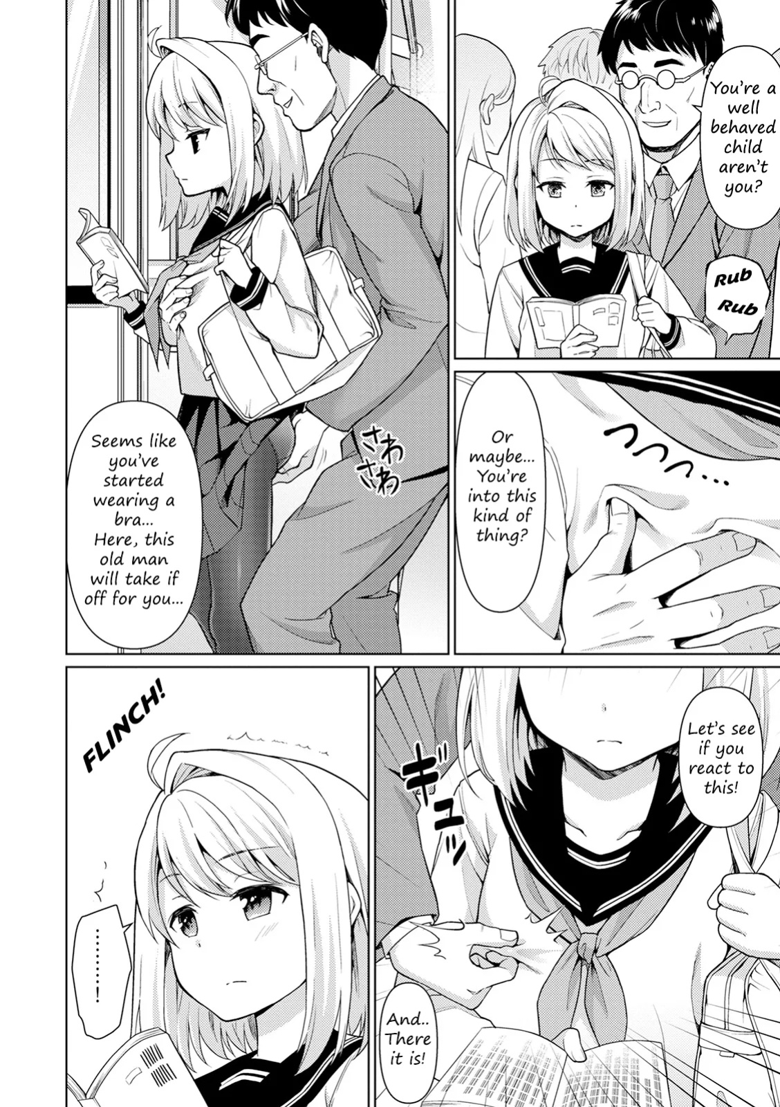 [F Taku (Anma)] Mukuchi Shoujo no Chikan Higai - Chapter 1