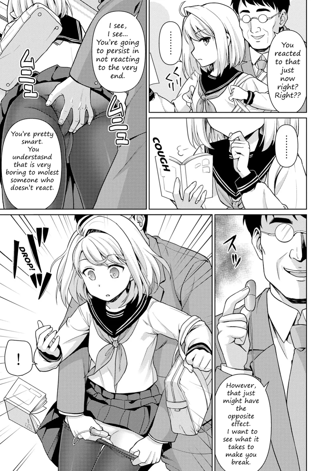 [F Taku (Anma)] Mukuchi Shoujo no Chikan Higai - Chapter 1