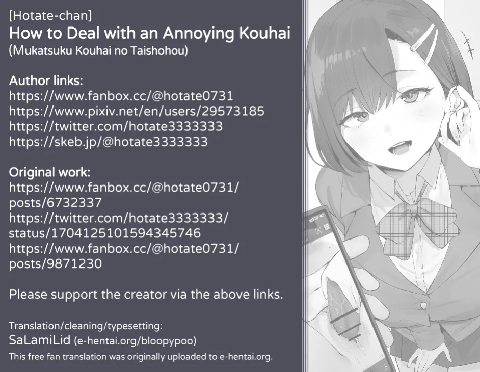 [Hotate-chan] Mukatsuku Kouhai no Taishohou | How to Deal with an Annoying Kouhai [SaLamiLid]
