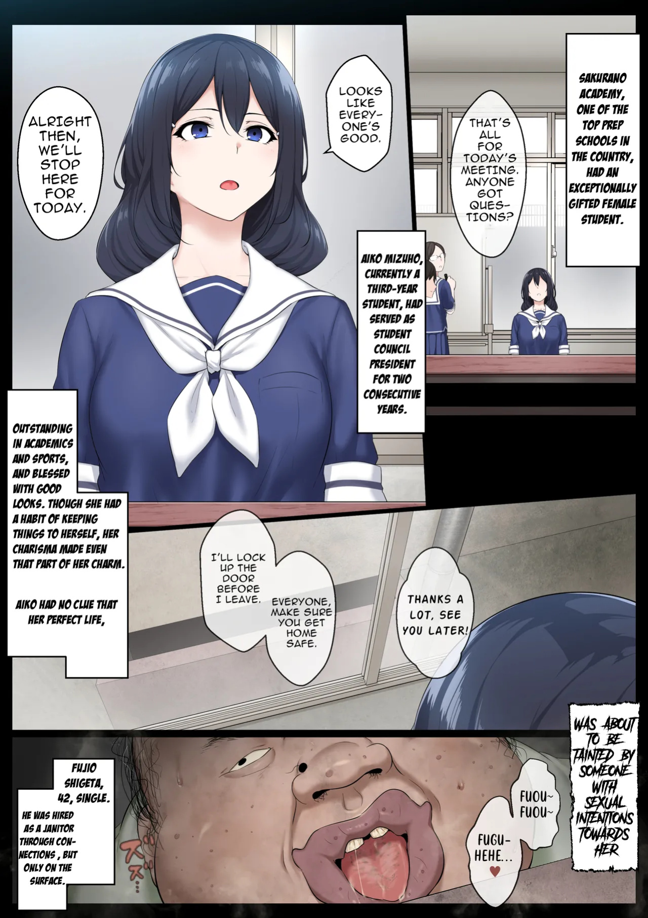[Semakute Kurai (Kyouan)] Re. Bishoujo Seitokaichou o Seibyou Mochi no Owakon Onna ni Otosu Hanashi [ENGLISH]