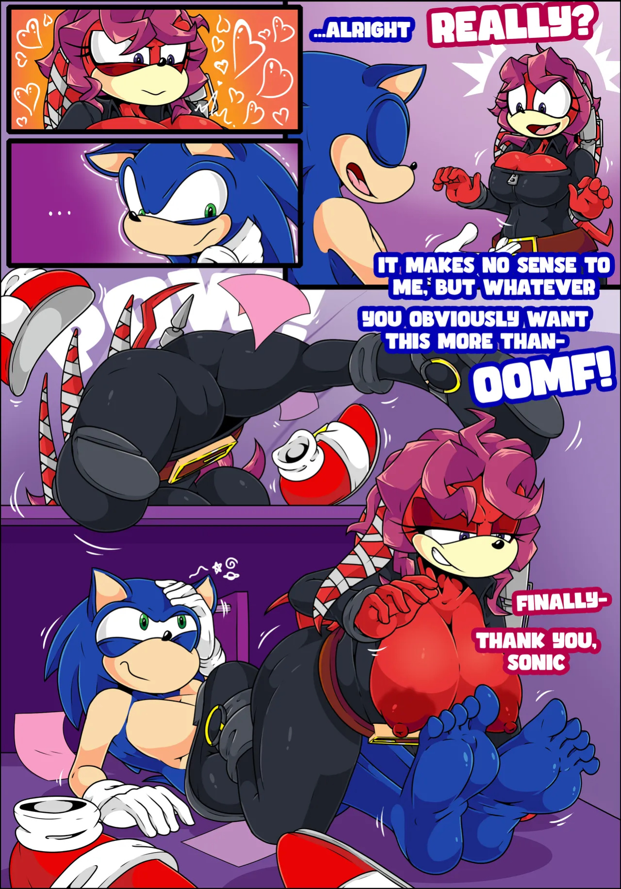 [TinyDevilHorns] Sonic... I want to Date your Feet!