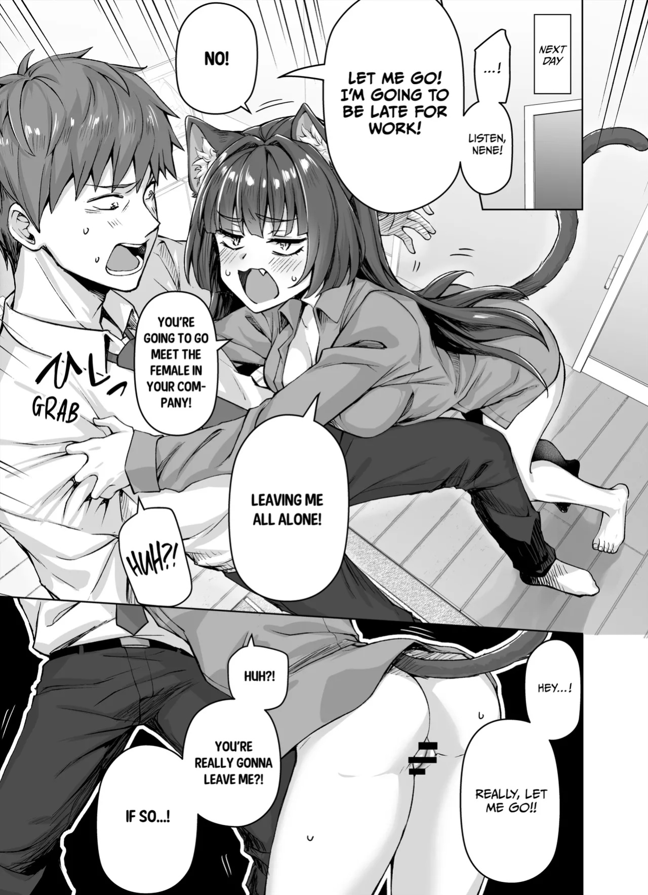 [KOYUKI-ya (Koyuki, Yaki Tomato)] Uchi no Yandere na Kaineko-chan ni Mechakucha ni Shiborarechau Hanashi + Yandere Kai Neko Series | My Obsessive Kitty Squeezes Me Dry