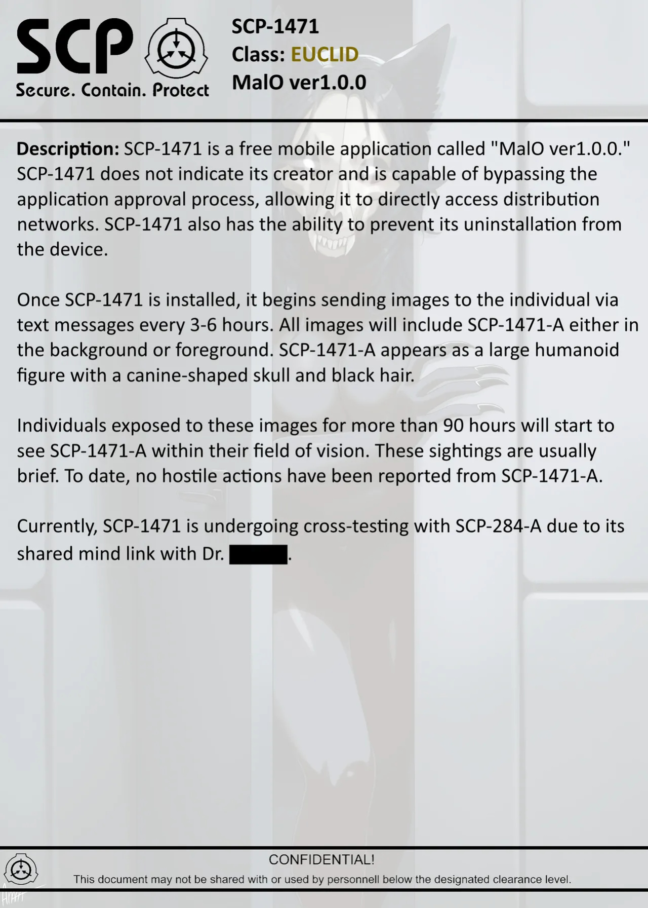 [AnanaKawaii] SCP-1471 MalO ver1.0.0. (SCP Foundation)