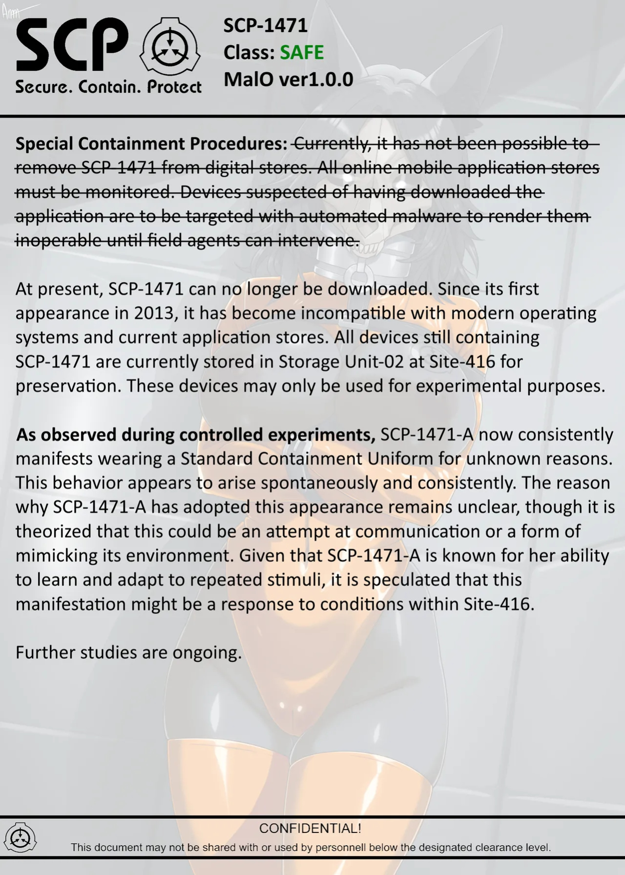 [AnanaKawaii] SCP-1471 MalO ver1.0.0. (SCP Foundation)