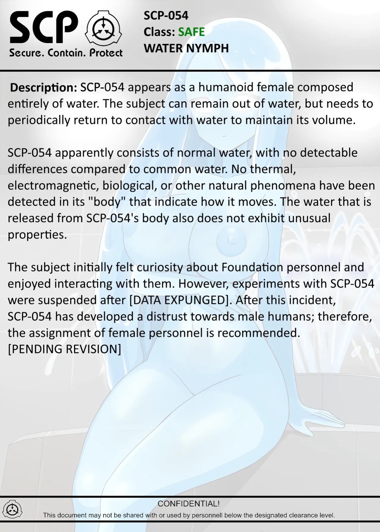 [AnanaKawaii] SCP-054 WATER NYMPH (SCP Foundation)