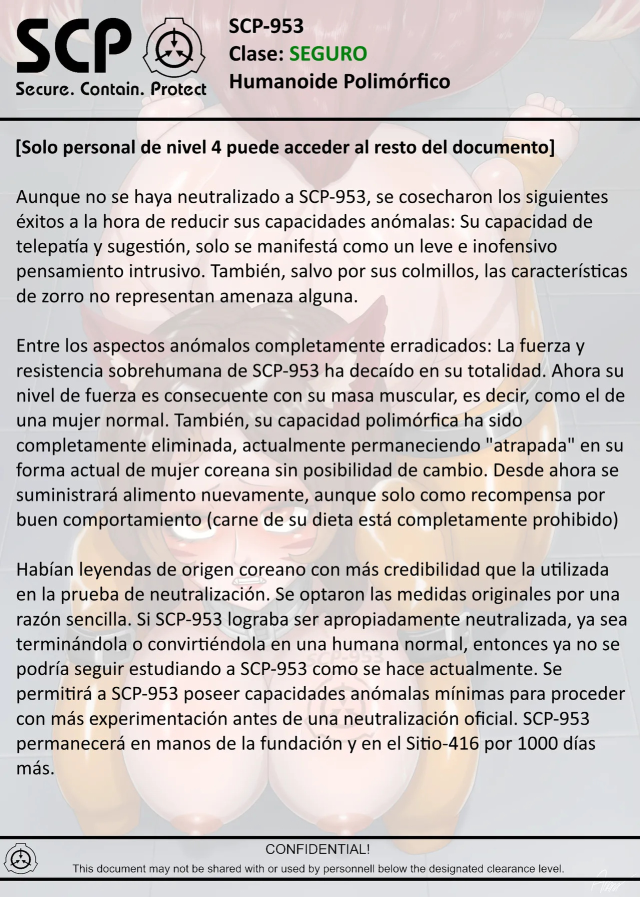 [AnanaKawaii] SCP-953 Polymorphic Humanoid (SCP Foundation) [Spanish]