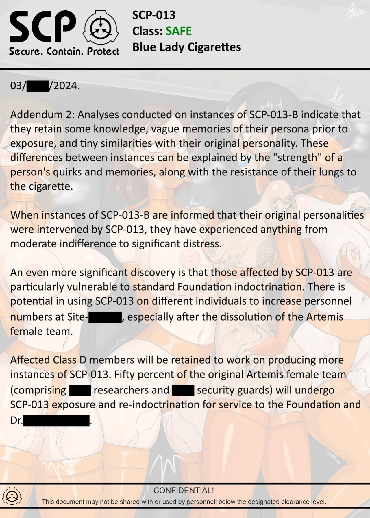 [AnanaKawaii] SCP-013 / ARTEMIS CONCLUSION (SCP Foundation)