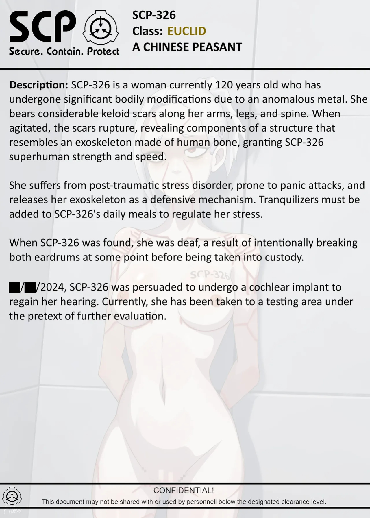 [AnanaKawaii] SCP-326 "CHINESE PEASANT" (SCP Foundation)
