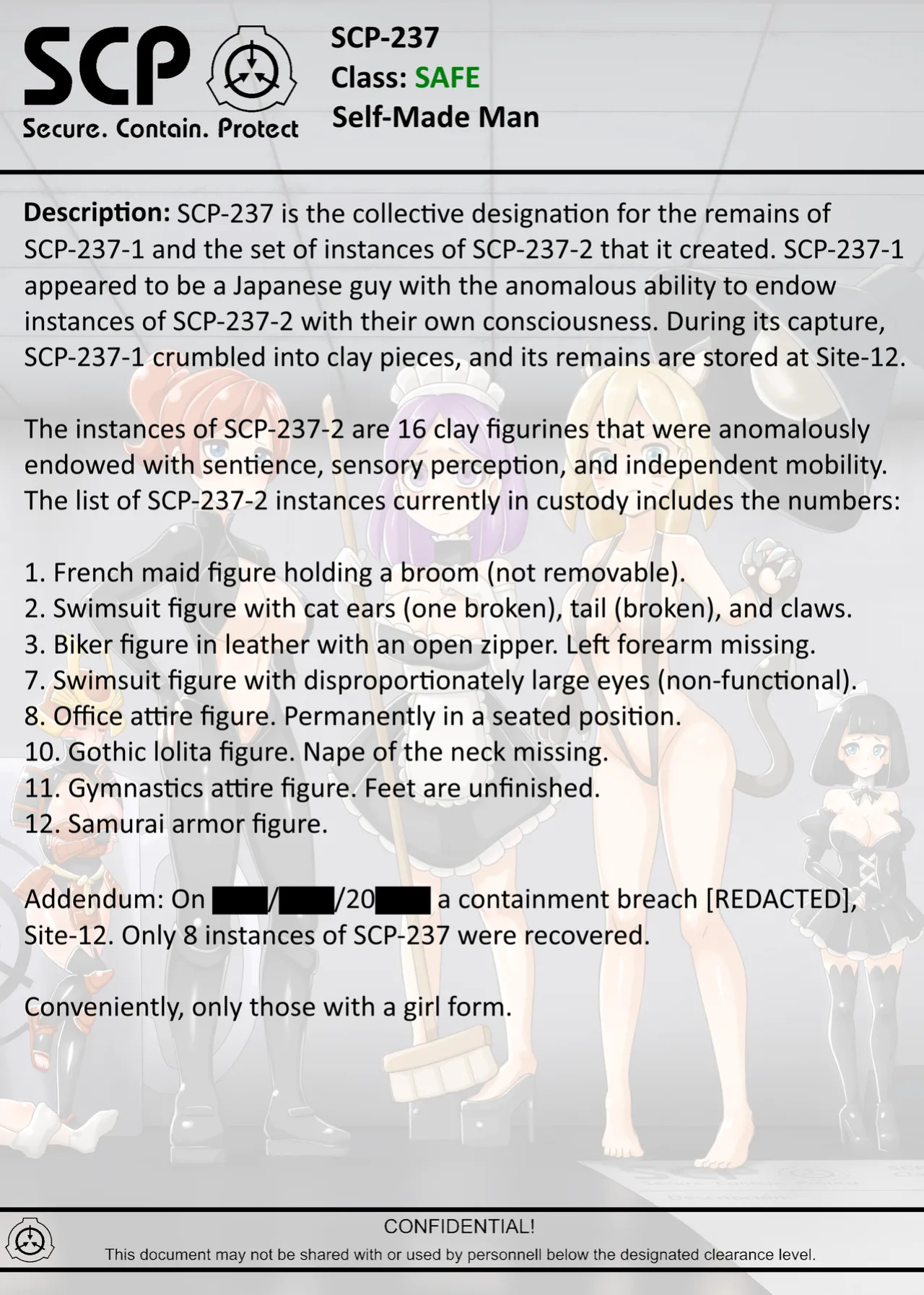 [AnanaKawaii] SCP-237 Self-Made man (SCP Foundation)