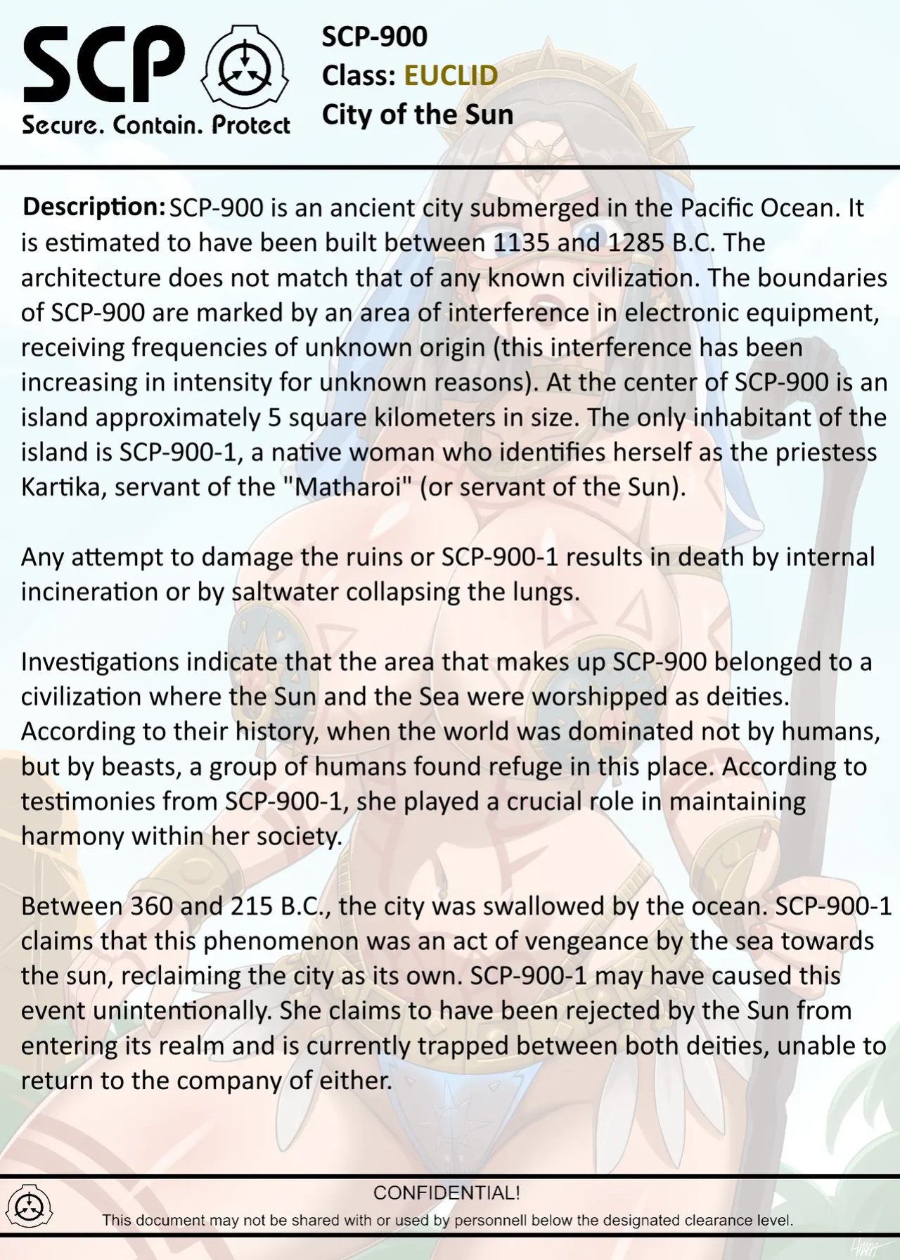 [AnanaKawaii] SCP-900 City of the Sun (SCP Foundation)