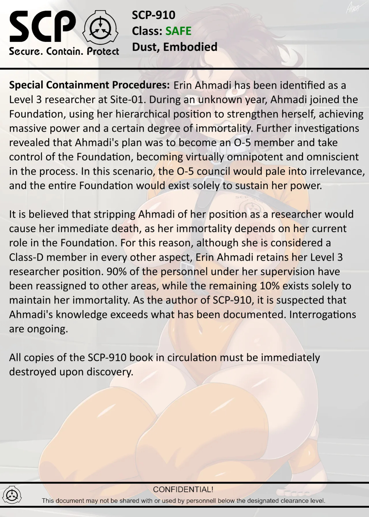 [AnanaKawaii] SCP-910 Dust, Embodied (SCP Foundation)