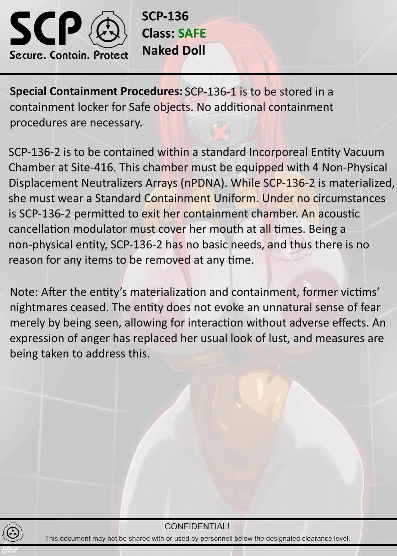 [AnanaKawaii] SCP-136 Naked Doll (SCP Foundation)