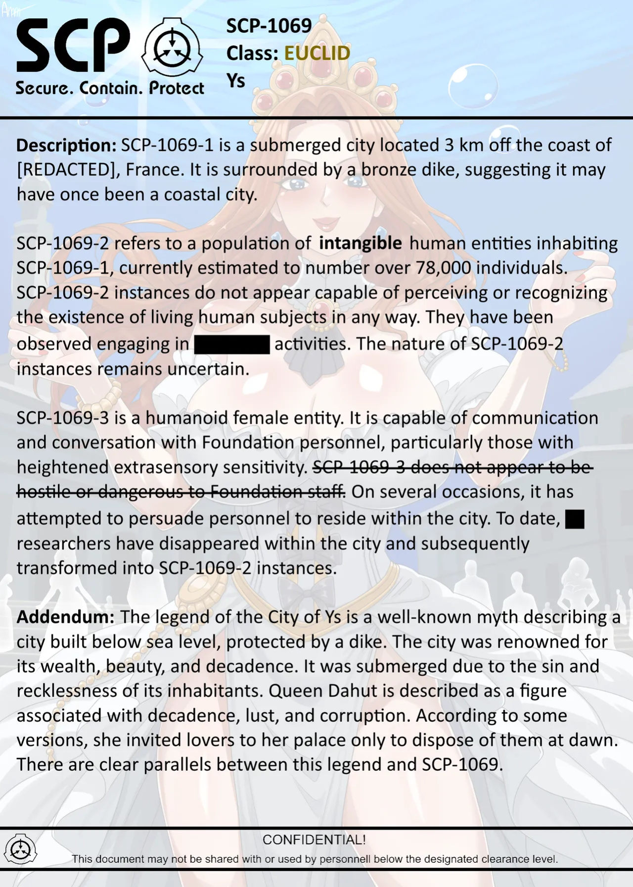 [AnanaKawaii] SCP-1069 Ys (SCP Foundation)