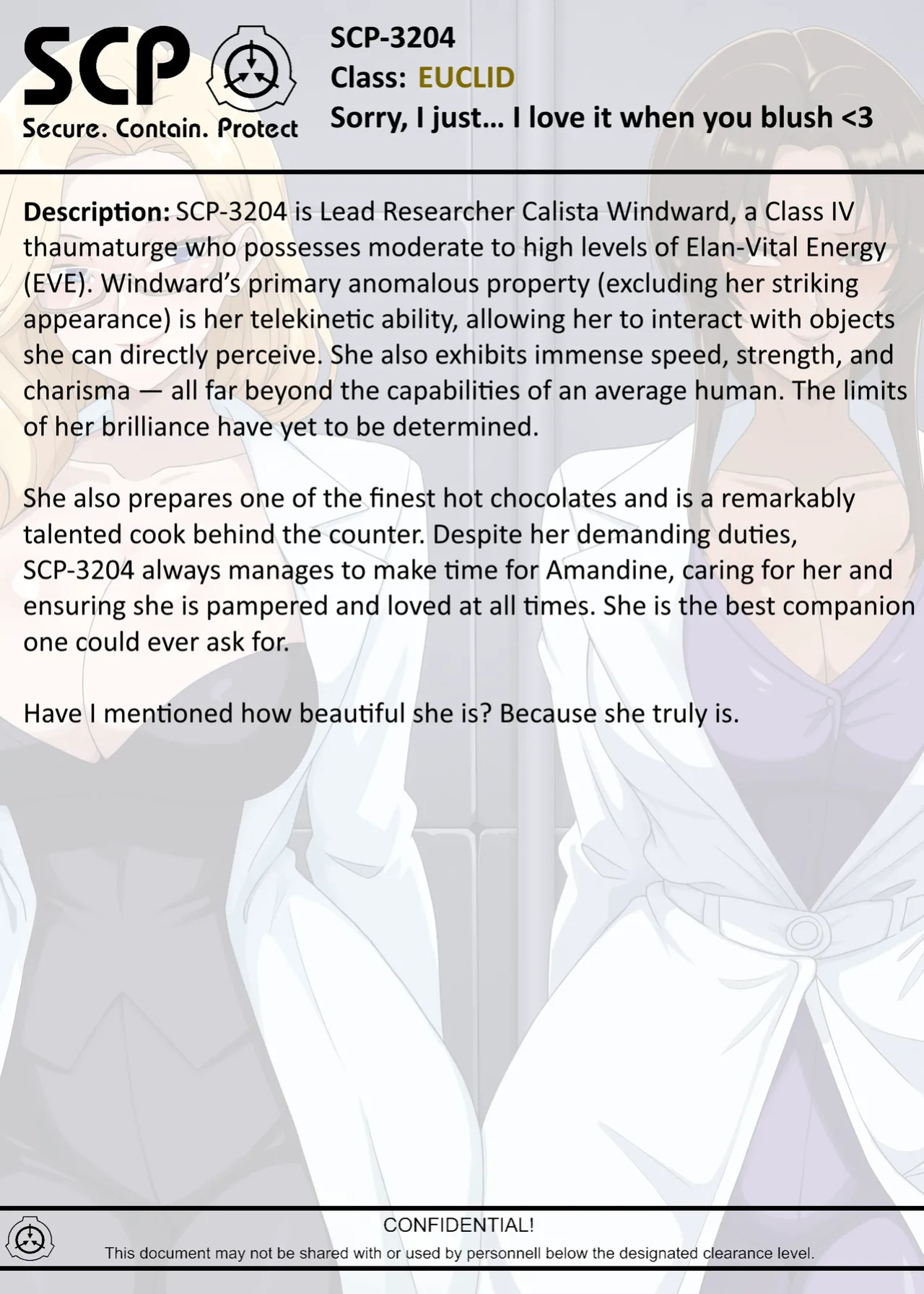 [AnanaKawaii] SCP-3204 Sorry, I just... <3 (SCP Foundation)
