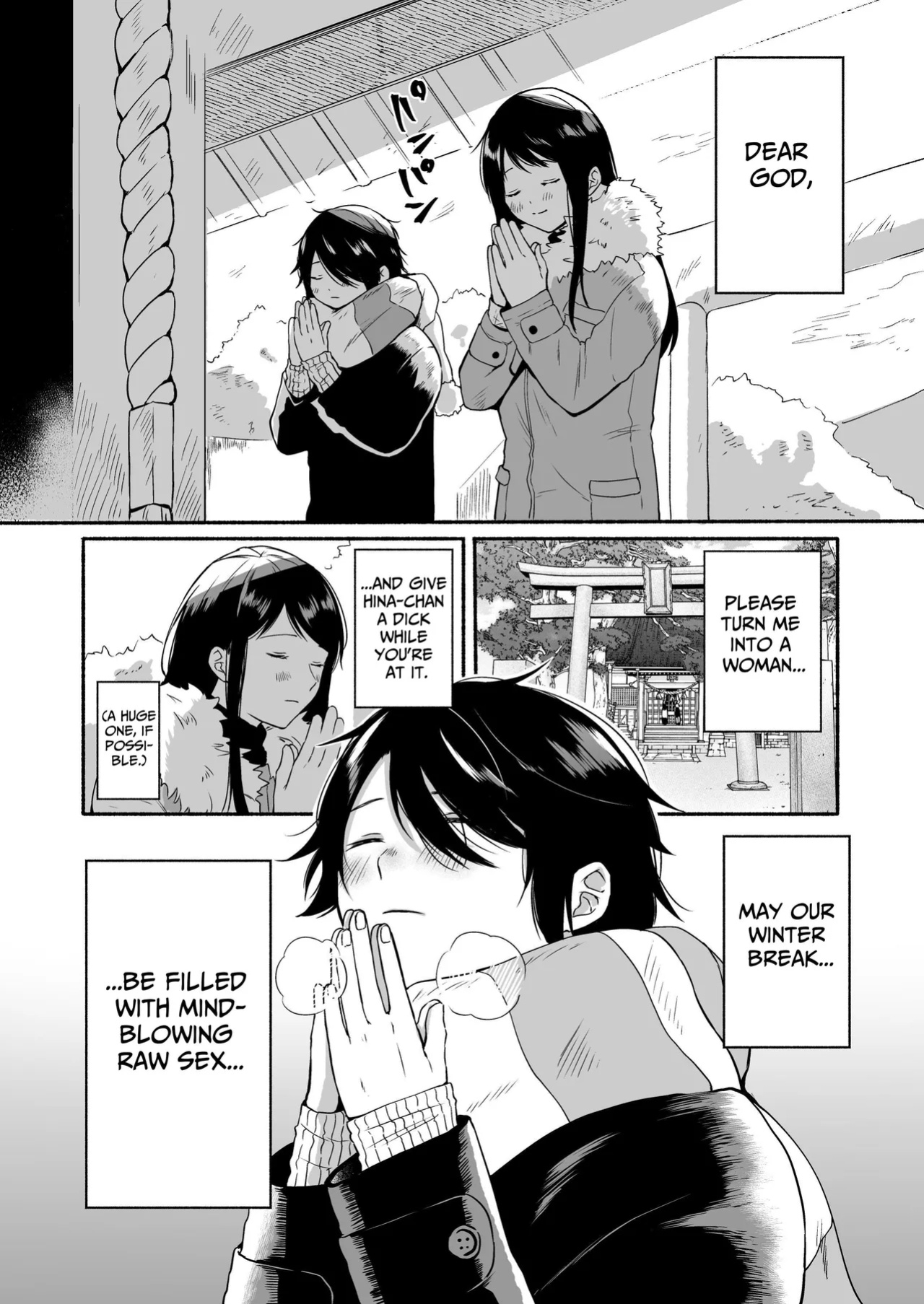 [Chiru Kuni (Onaka Emi)] Seiki Gyakuten Kanojo ni Dakareru Nanokakan | Genital Swap ~Being Fucked By My Girlfriend For A Week~ [tsuyoshi]