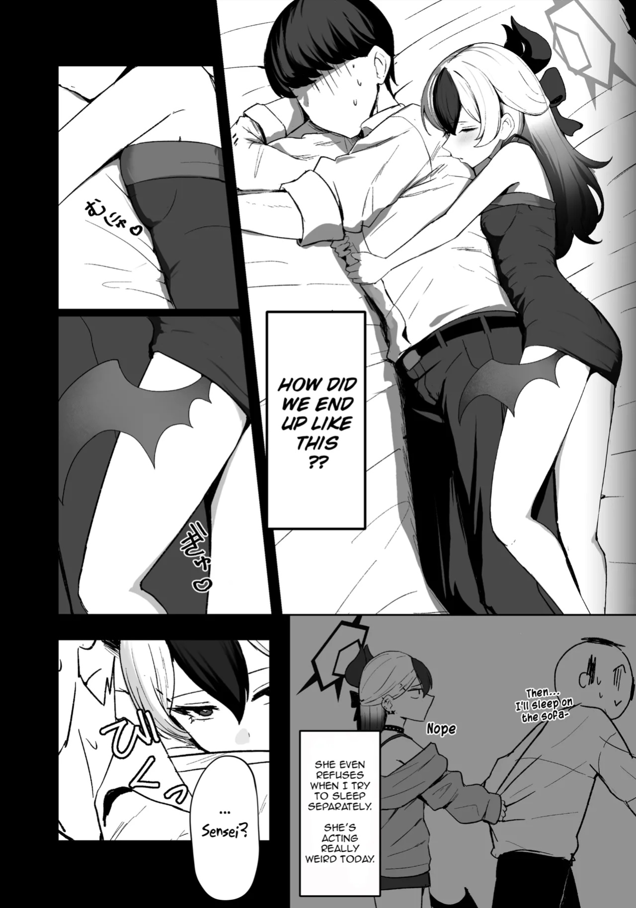 [NikomiC Ramen (Nichijou)] Oni no Sasoi | Devil's Temptation (Blue Archive) [DeppoTL]