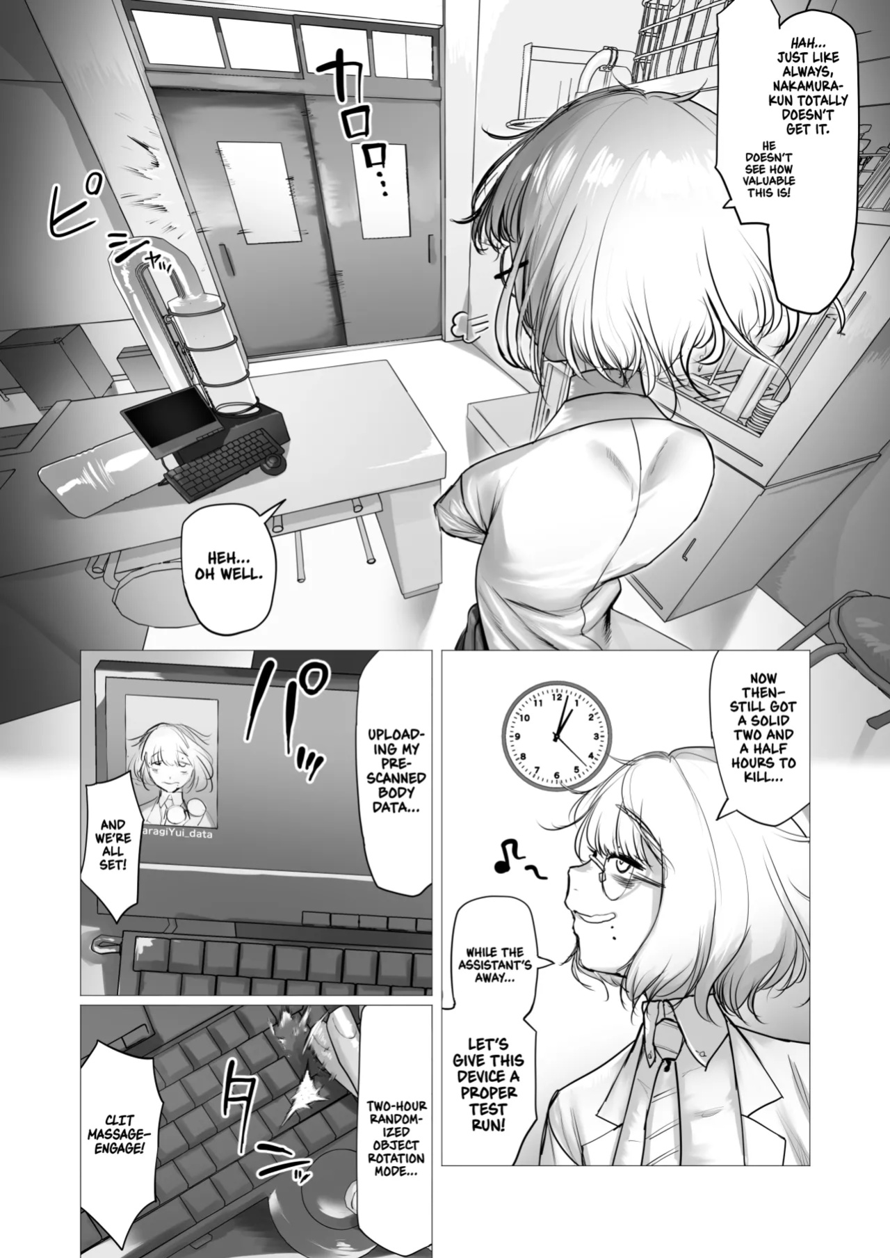 [Keisho o Ryakusuna! (Keishoryaku)] Tensai Kagakusha Kiri Bousou | Runaway Clit of the Genius Scientist [Sonarin迫]