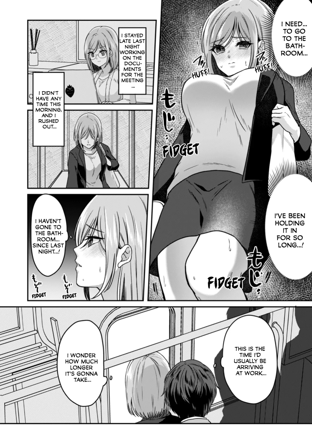 [Kinagi Rea] Manin Densha de Shikkin Sunzen!? Chikan Danshi no Ijiwaru na Yubi de Ikasare Tsuzuketa OL | Almost Pissing on a Crowded Train?! #1-10