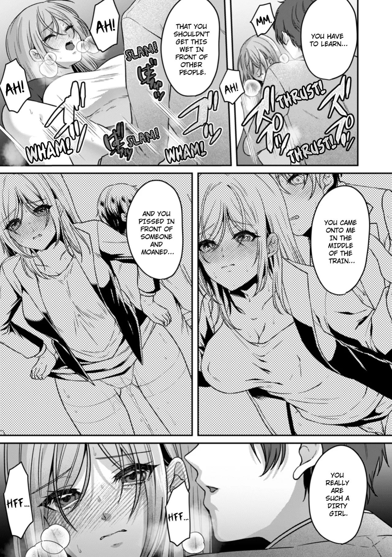 [Kinagi Rea] Manin Densha de Shikkin Sunzen!? Chikan Danshi no Ijiwaru na Yubi de Ikasare Tsuzuketa OL | Almost Pissing on a Crowded Train?! #1-10