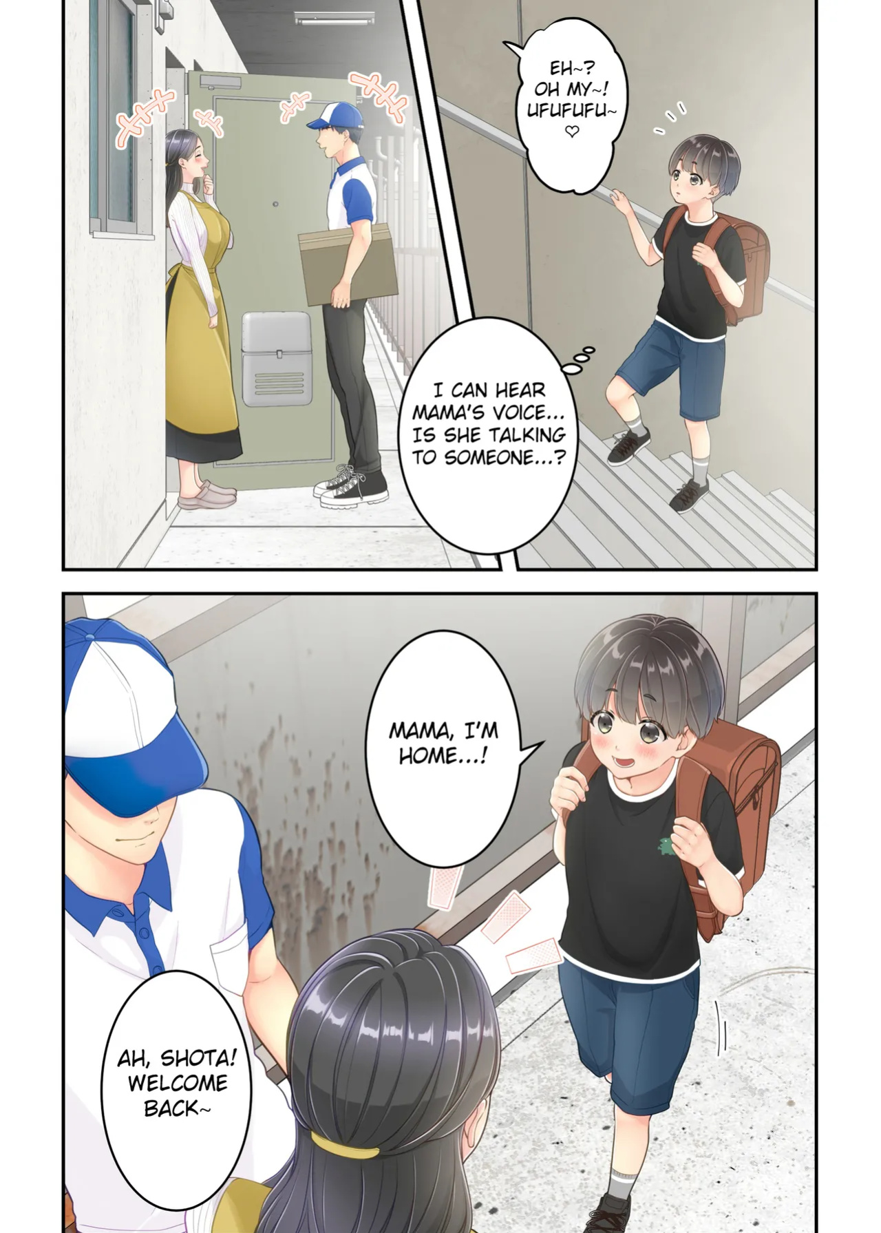 [Yuriko Club] Boku no Mama to Takuhai no Onii-san ga. [Fated Circle]