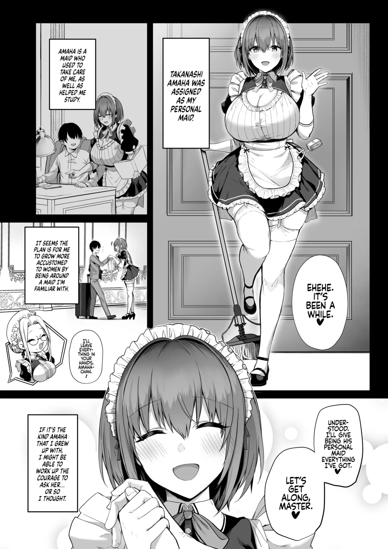 [Flock Blue (Blue_Gk)] Love Maid -Yasashikute Amaama na Kyonyuu Ero Maid San to SEX Shimakuru Ohanashi- | Love Maid - A Story about having lots of Sex with a Sweet, Super-loving Big-breasted Sexy Maid [Coffedrug]