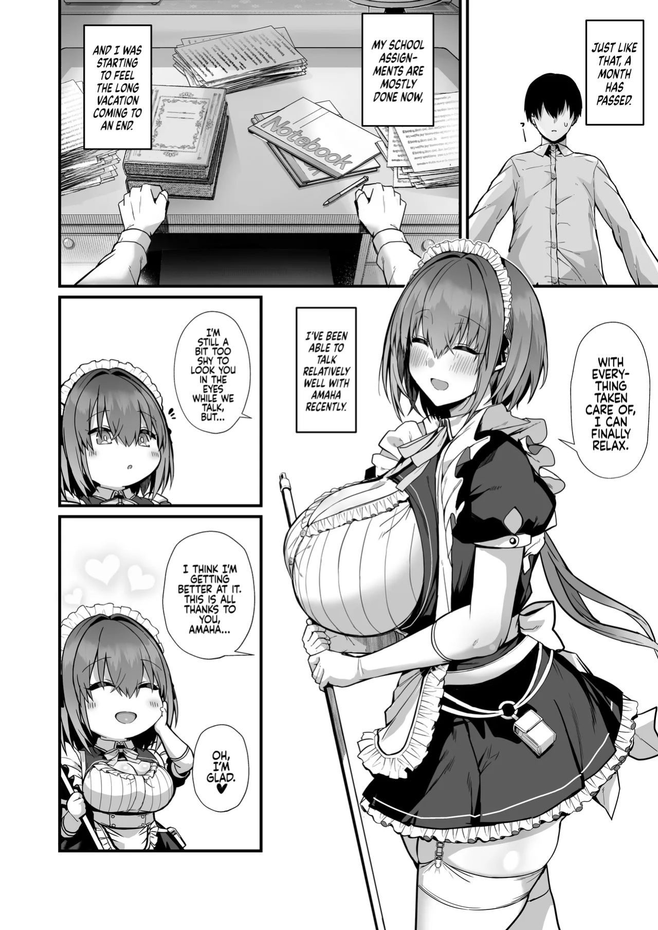 [Flock Blue (Blue_Gk)] Love Maid -Yasashikute Amaama na Kyonyuu Ero Maid San to SEX Shimakuru Ohanashi- | Love Maid - A Story about having lots of Sex with a Sweet, Super-loving Big-breasted Sexy Maid [Coffedrug]