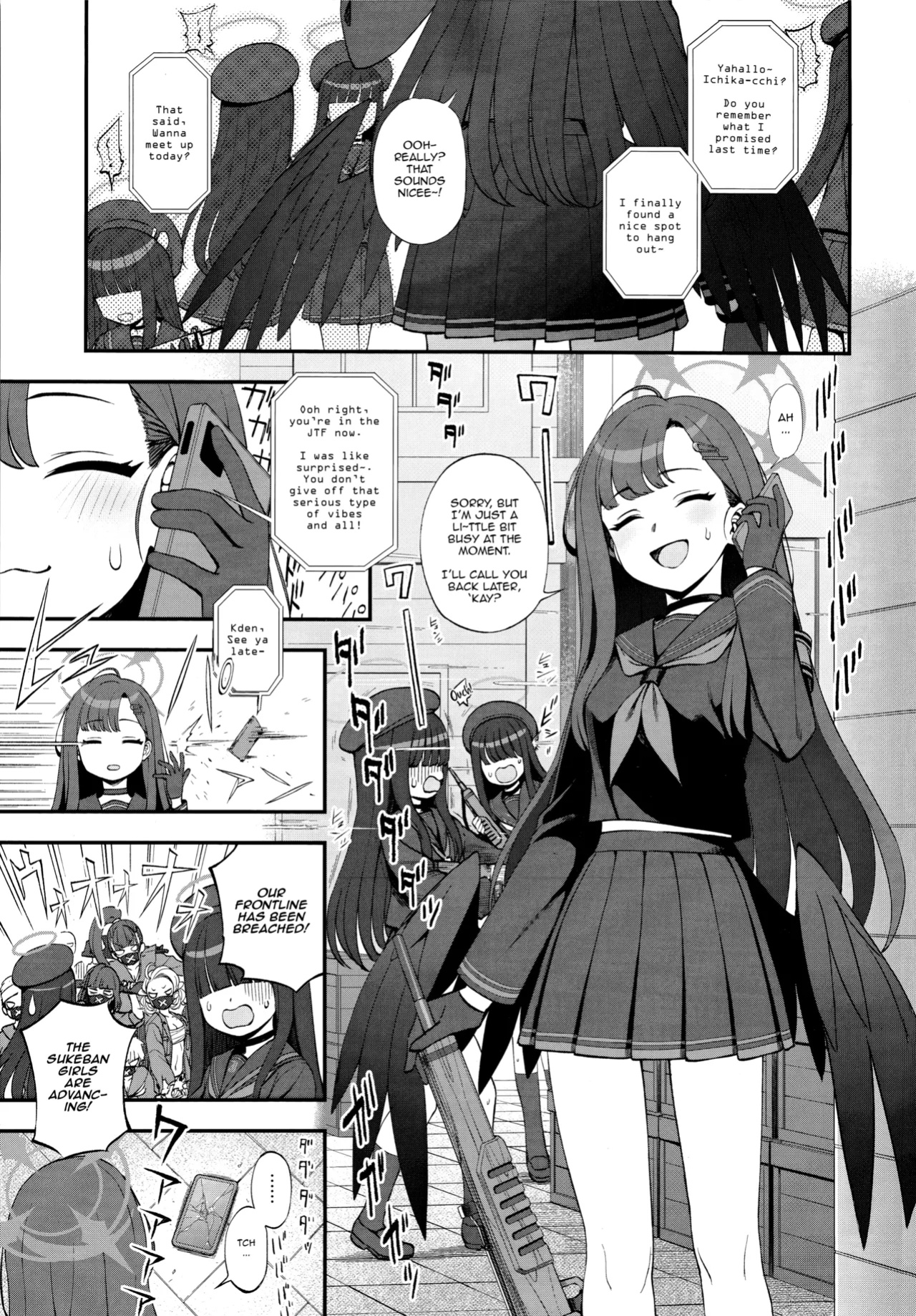 (Blue Market 13) [Kuma no Tooru Michi (Kumada)] Sensei, Chotto Iissuka? | Sensei, Got a sec~? (Blue Archive) [DeppoTL]