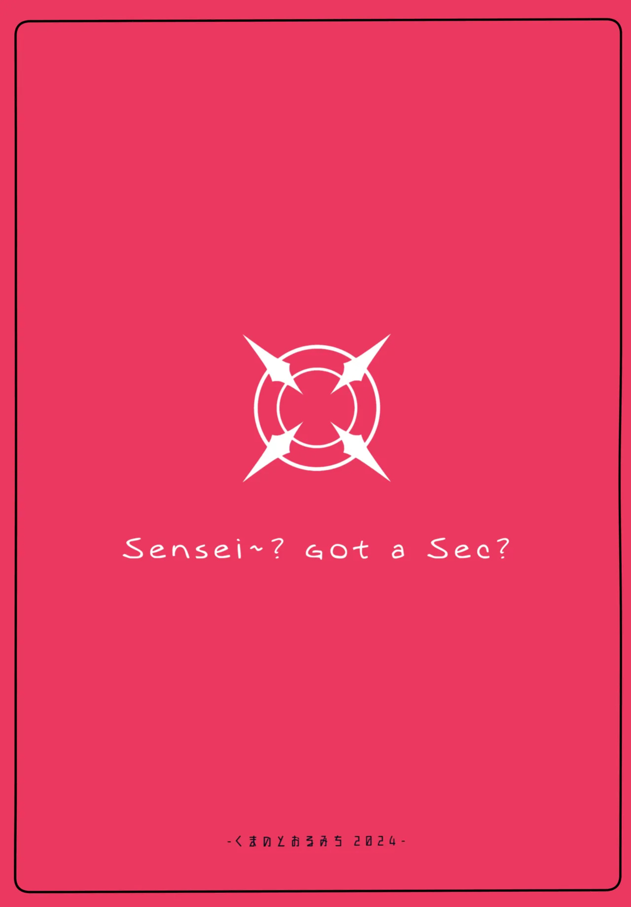 (Blue Market 13) [Kuma no Tooru Michi (Kumada)] Sensei, Chotto Iissuka? | Sensei, Got a sec~? (Blue Archive) [DeppoTL]