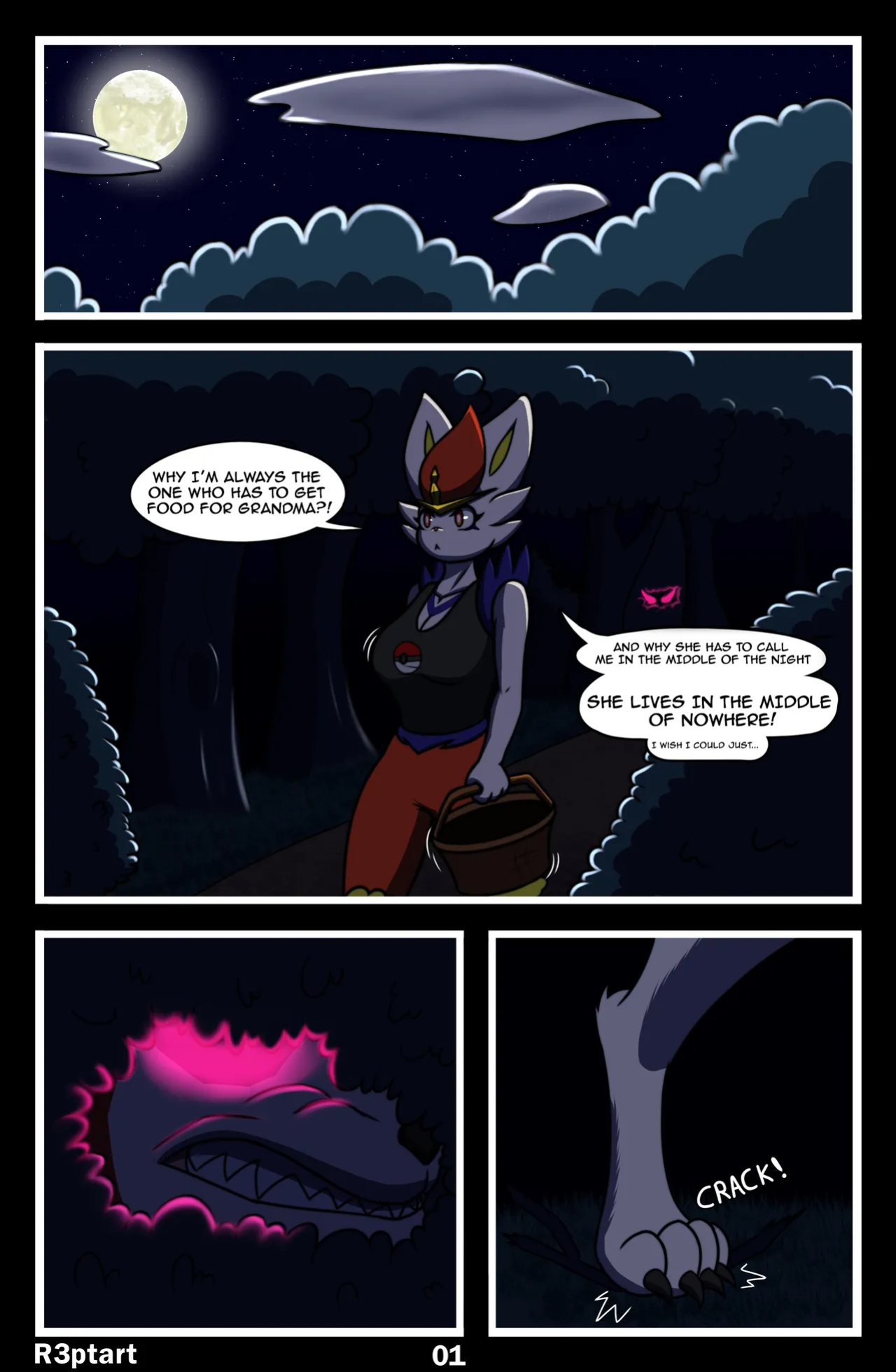 [R3ptArt] Midnight Riding (Pokémon)
