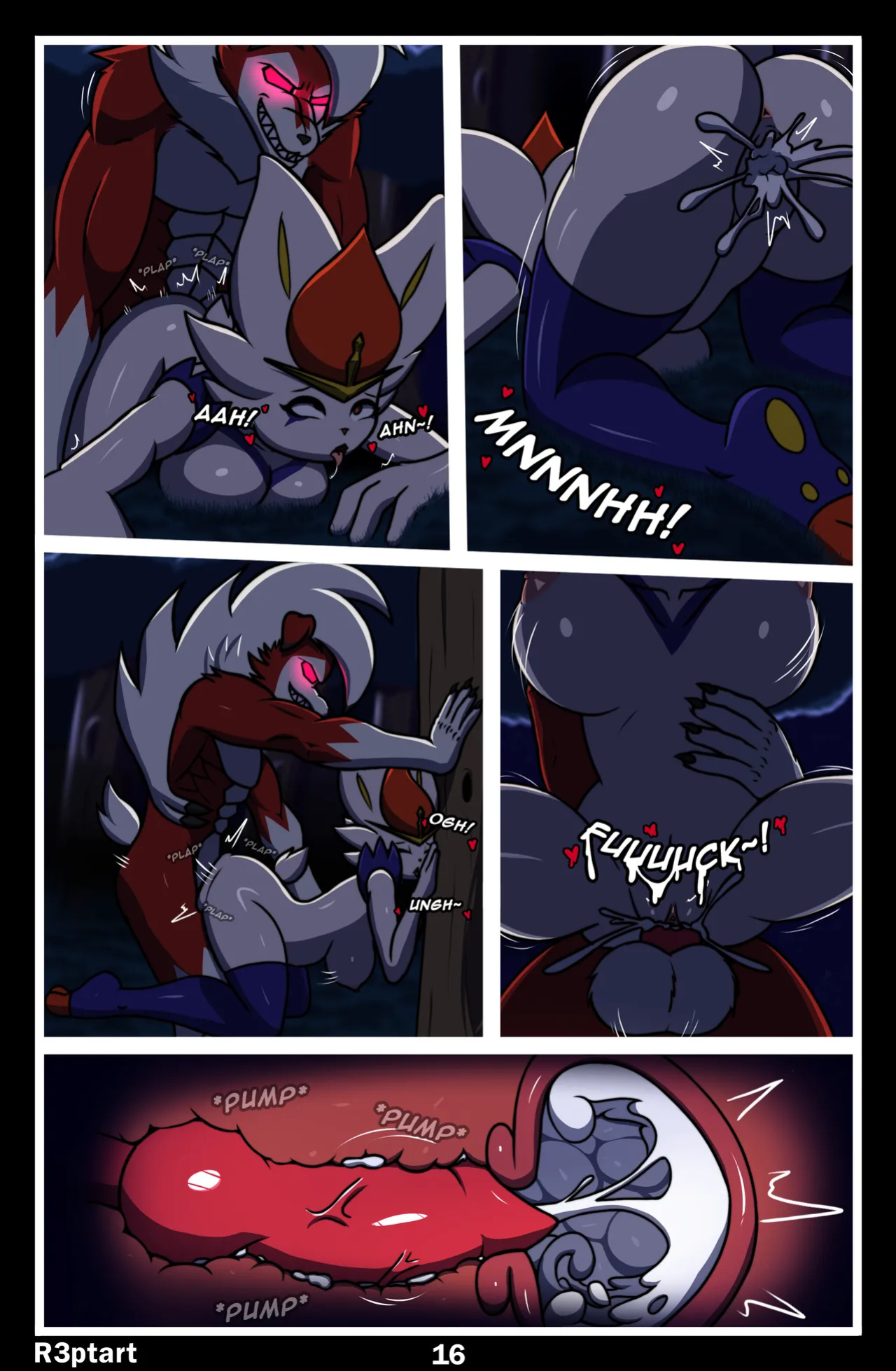 [R3ptArt] Midnight Riding (Pokémon)