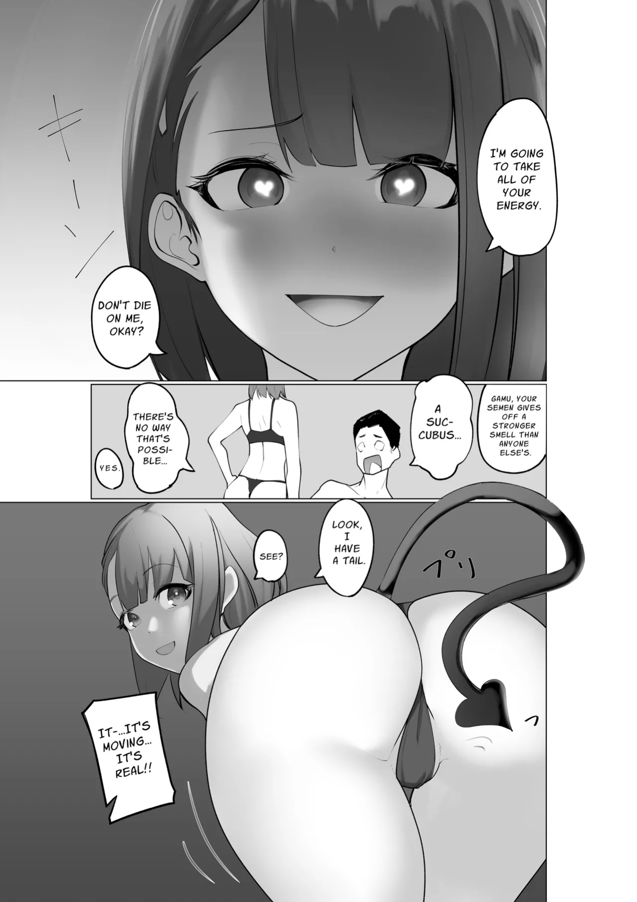 [Shuuchi no Jijitsu (Takamura)] Namaiki Succubus to Zetsurin Doutei | A Cocky Succubus & The Bottomless Libido Virgin [イキ的]