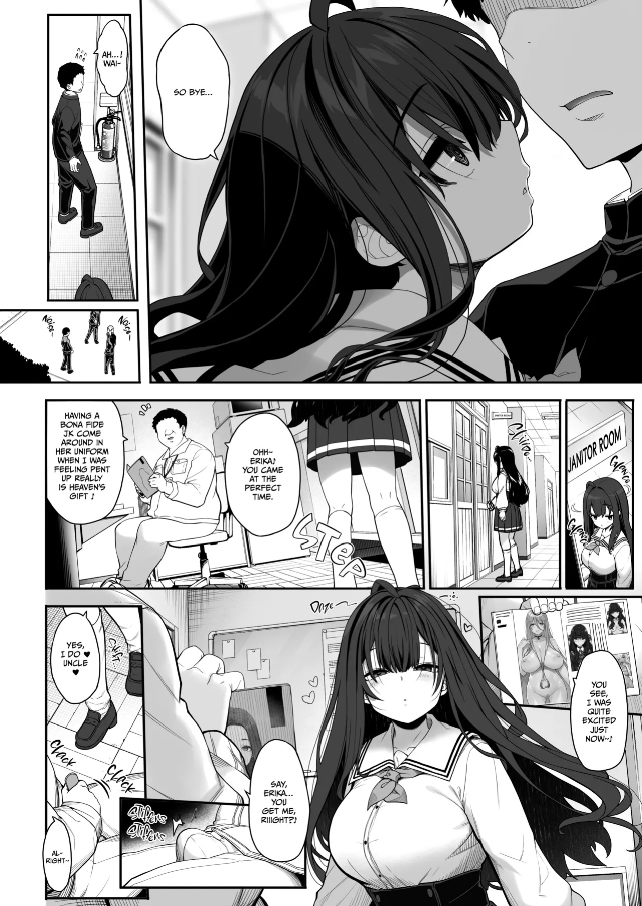 [Kirintei (Kirin Kakeru)] Tanetsuke Oji-san no Hikikomori Love Love Seikyouiku 2 Gakki ~Gakkou Hen~ | The Seed-Planting Old Man's Lovey-dovey Sexual Training of a Shut-in 2 [Omega Scans]