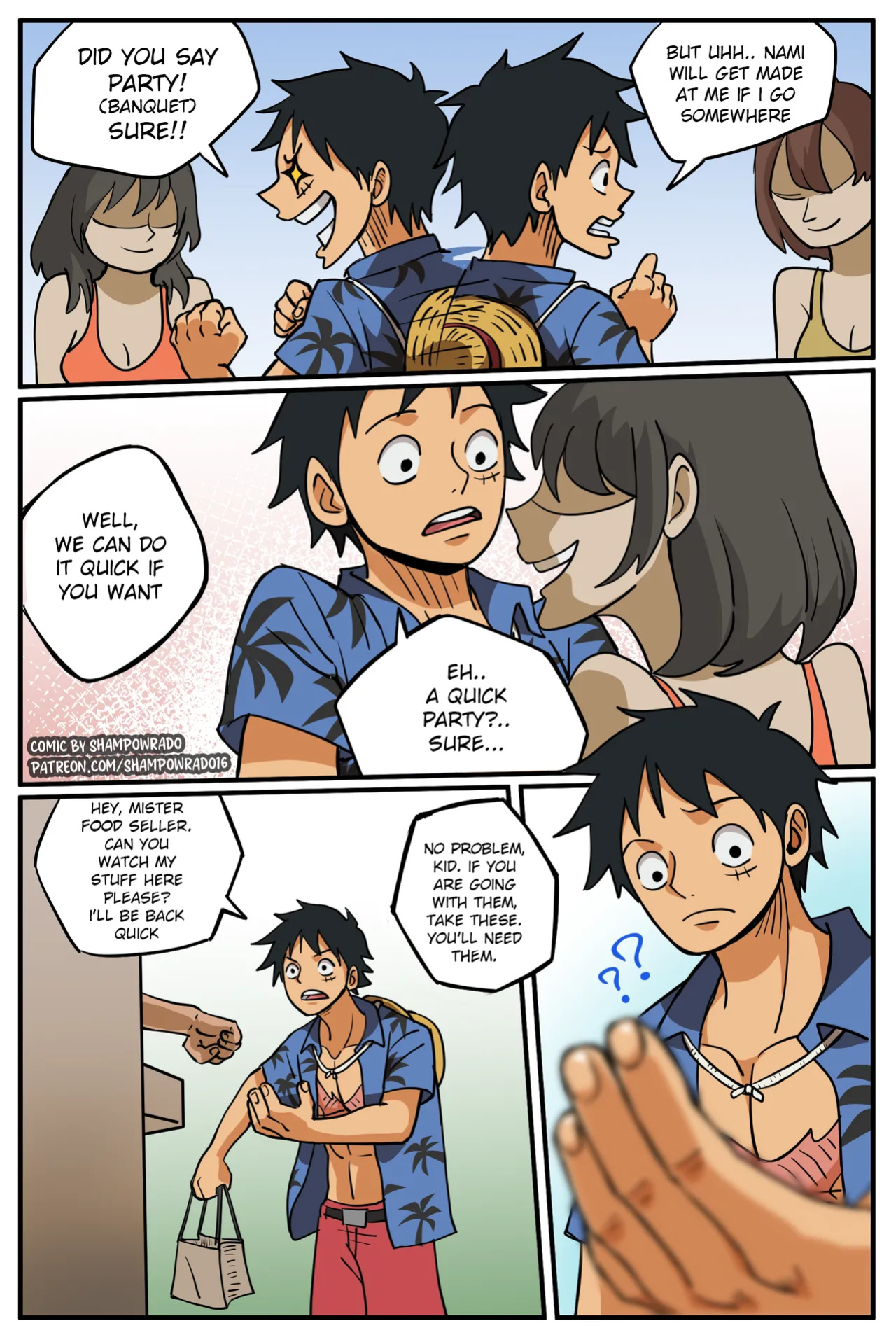 [Shampowrado] Realization Luffy x Nami (One Piece)