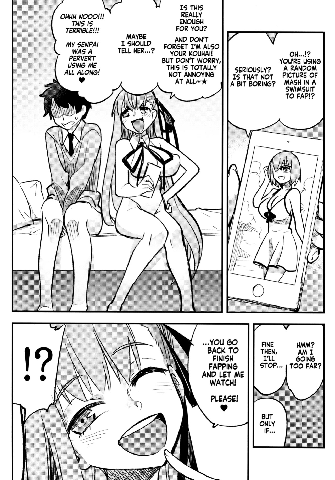 (C95) [774 House (774)] BB-chan ni Waraware Baka ni Sarenagara Shiko Shiko no Otetsudai o Sarete Saru Mitai ni Koshi Heko Heko shite Buzama Mudashasei Saserarechau Hon | The book where BB-Chan gave me humiliating fapping assistance and forced me to cum in