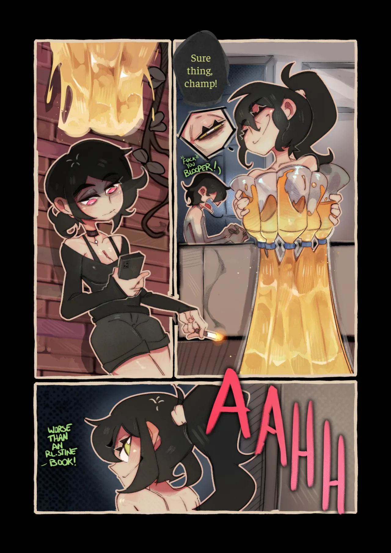 [DisabledFetus] Mrs. Graves roleplay sex - Goth Cougar and Tired Femboy 1 & 2 (The Coffin of Andy and Leyley)