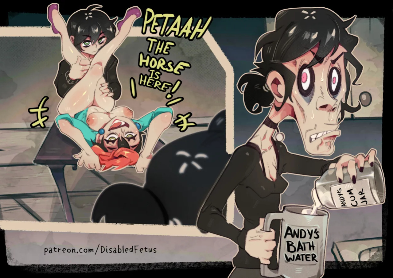 [DisabledFetus] Mrs. Graves roleplay sex - Goth Cougar and Tired Femboy 1 & 2 (The Coffin of Andy and Leyley)