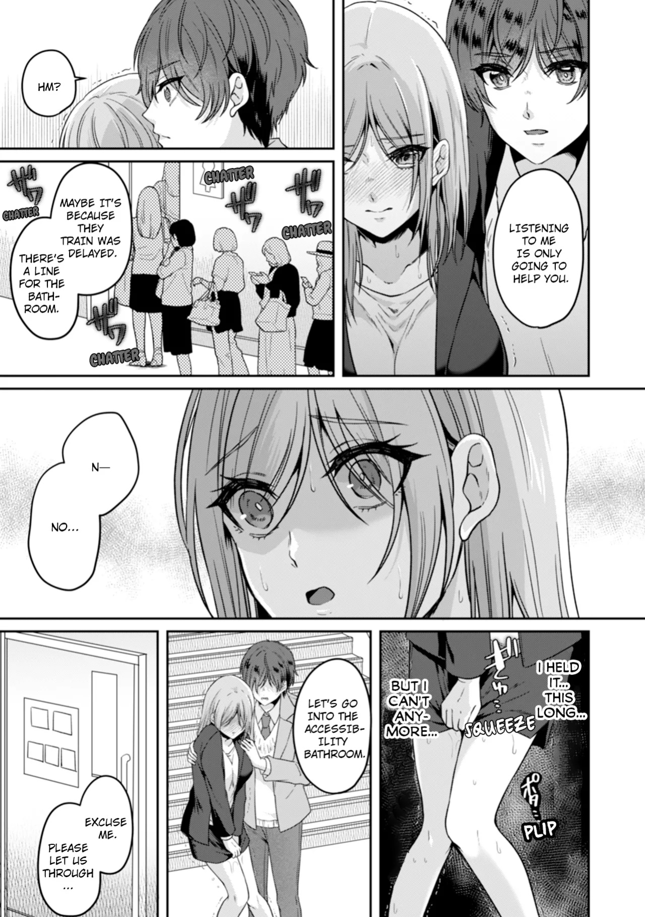 [Kinagi Rea] Manin Densha de Shikkin Sunzen!? Chikan Danshi no Ijiwaru na Yubi de Ikasare Tsuzuketa OL | Almost Pissing on a Crowded Train?! #1-16