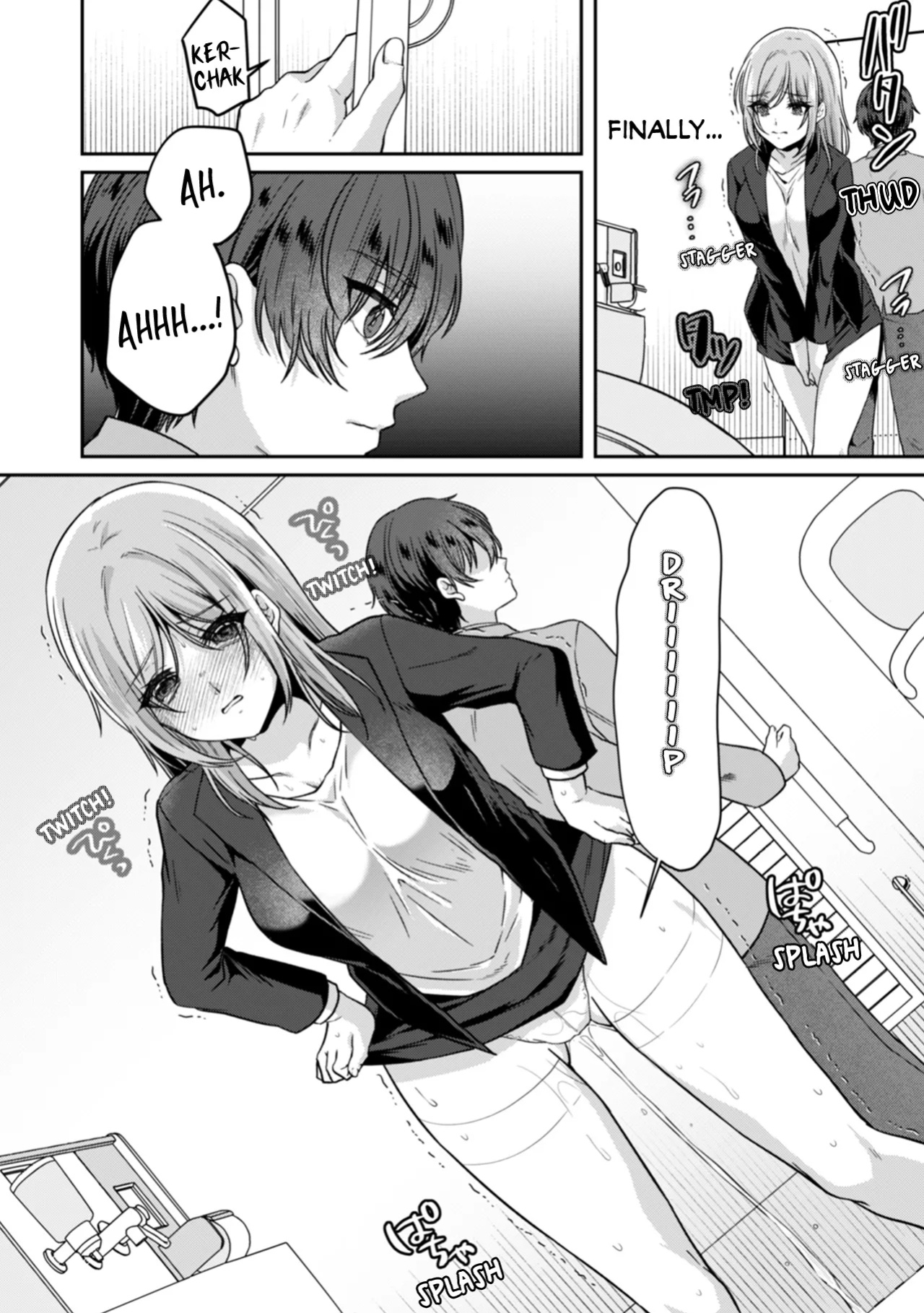 [Kinagi Rea] Manin Densha de Shikkin Sunzen!? Chikan Danshi no Ijiwaru na Yubi de Ikasare Tsuzuketa OL | Almost Pissing on a Crowded Train?! #1-16
