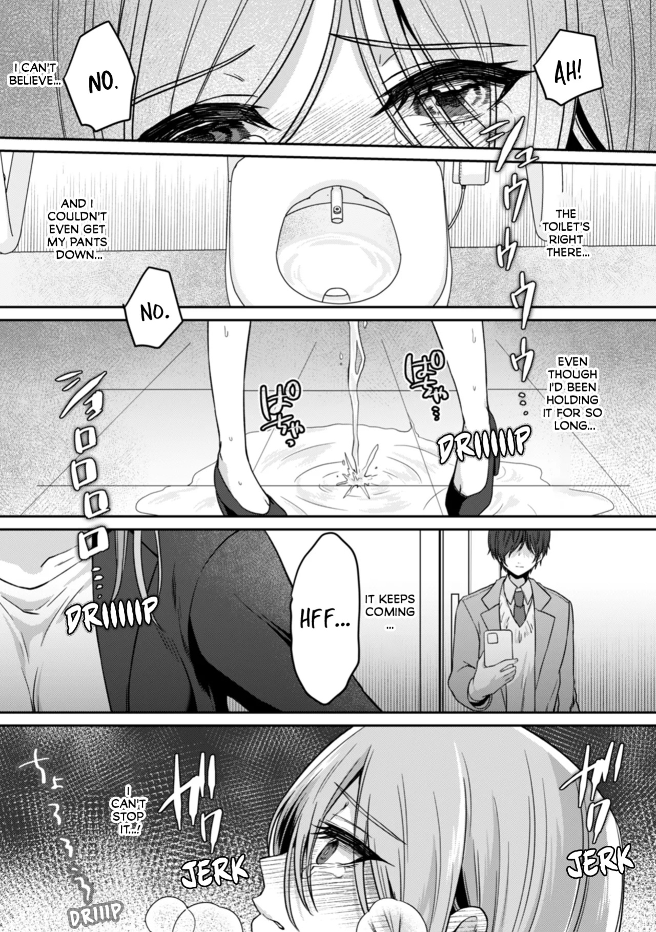 [Kinagi Rea] Manin Densha de Shikkin Sunzen!? Chikan Danshi no Ijiwaru na Yubi de Ikasare Tsuzuketa OL | Almost Pissing on a Crowded Train?! #1-16