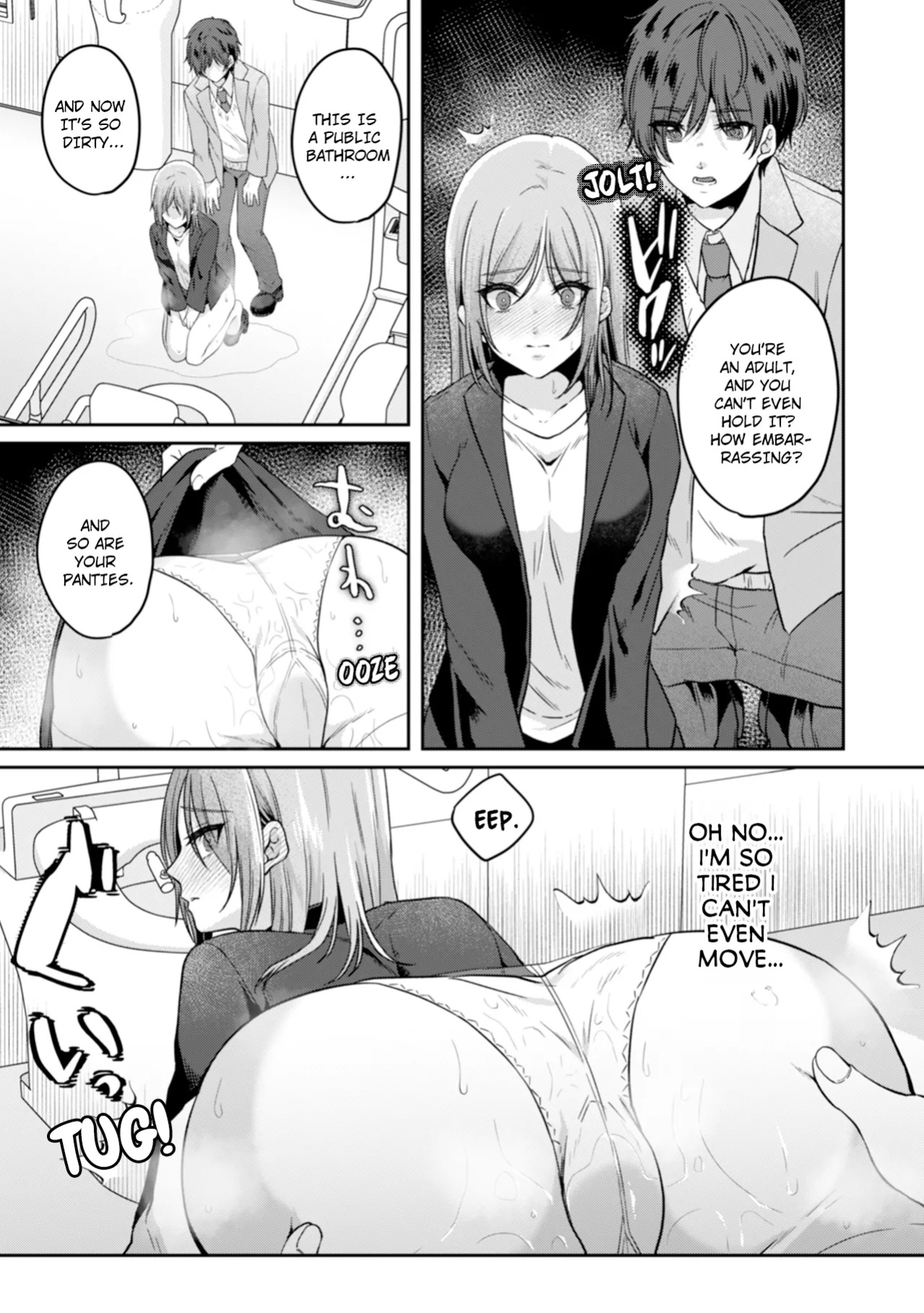 [Kinagi Rea] Manin Densha de Shikkin Sunzen!? Chikan Danshi no Ijiwaru na Yubi de Ikasare Tsuzuketa OL | Almost Pissing on a Crowded Train?! #1-16