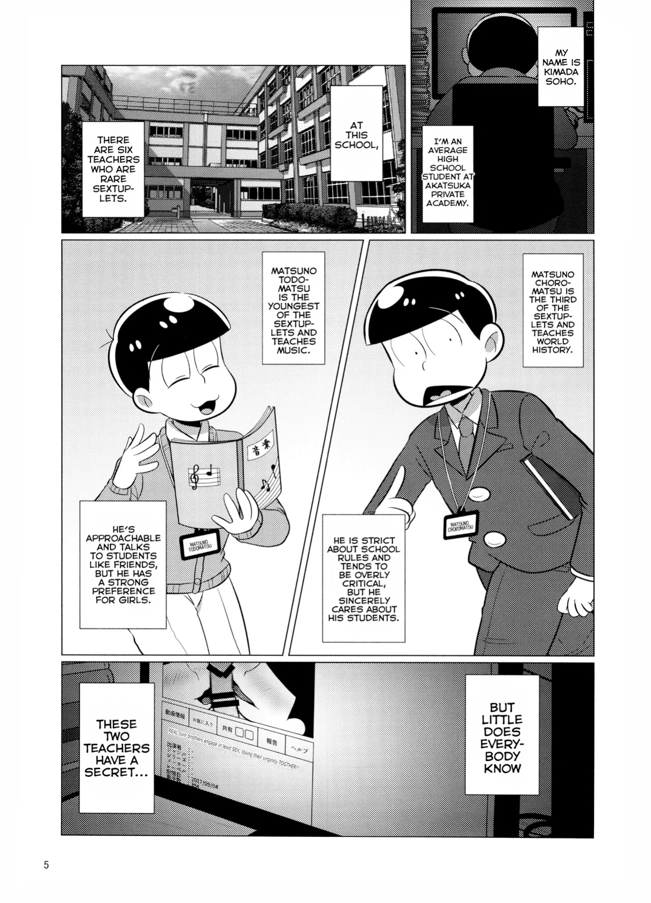 [Usohappyaku (Otori)] Bitch Pig Slave Senseis (Osomatsu-san)