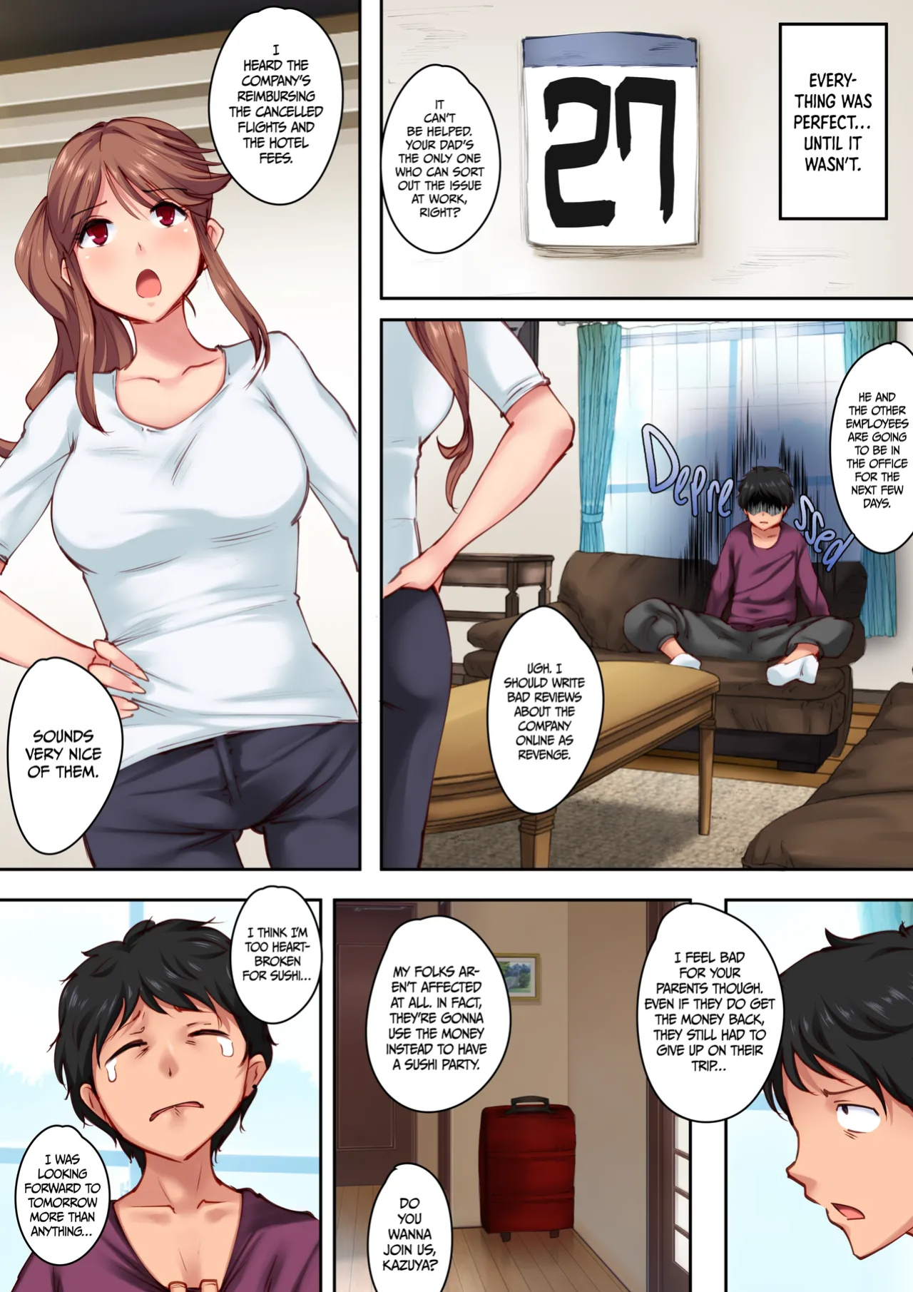 [Crimson CROWN (Matsuda Val)] Osananajimi ga Konnani Kimochi ii Nante | Home Alone Romp with my Childhood Friend