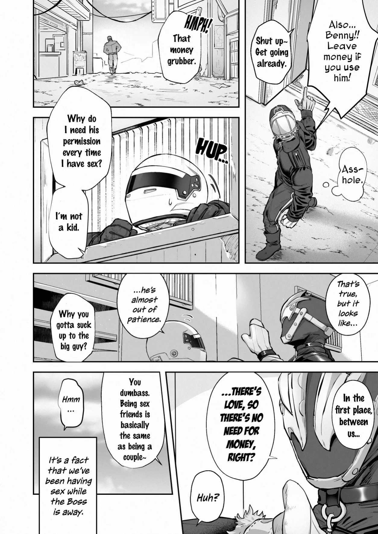 [hatonasi] White Full-Face Helmet Consensual Sex Manga [Rinruririn]