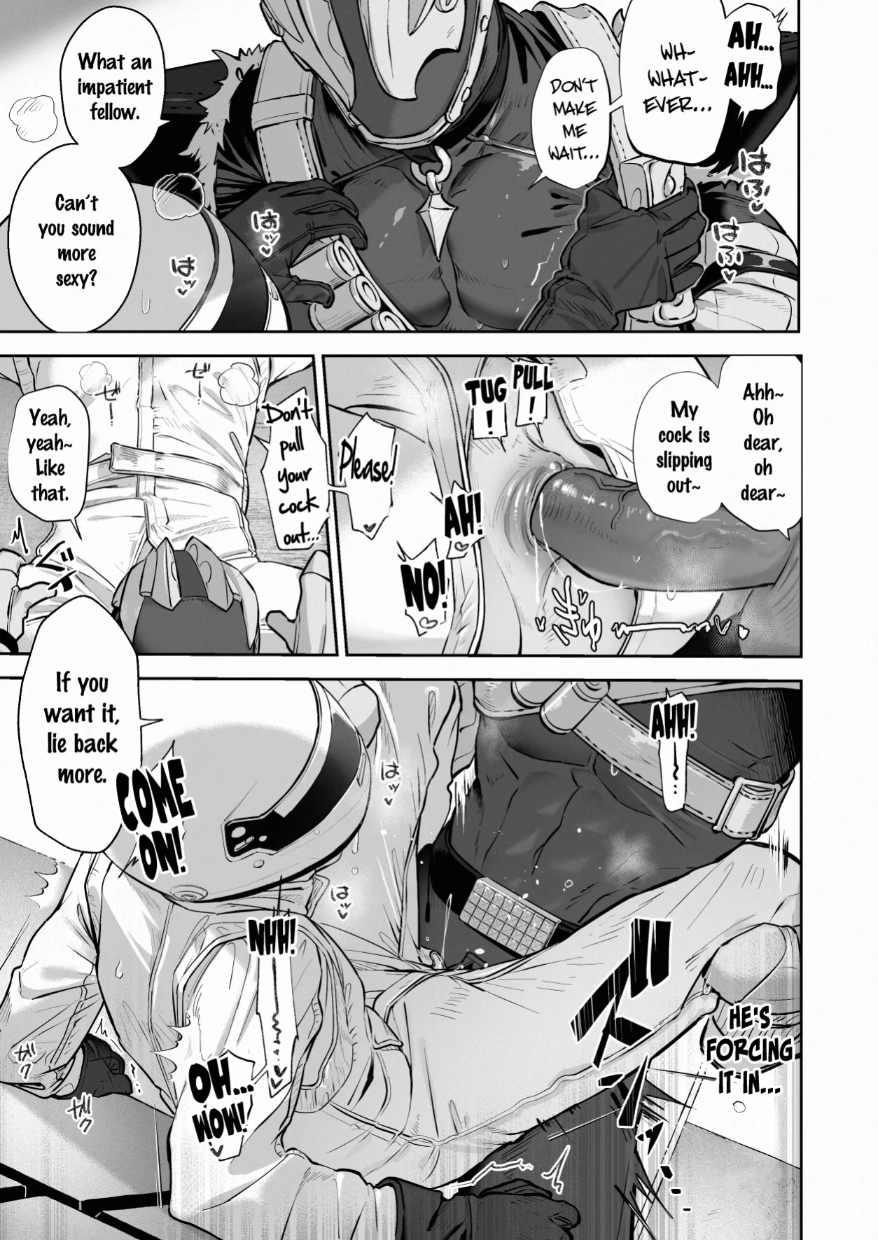 [hatonasi] White Full-Face Helmet Consensual Sex Manga [Rinruririn]