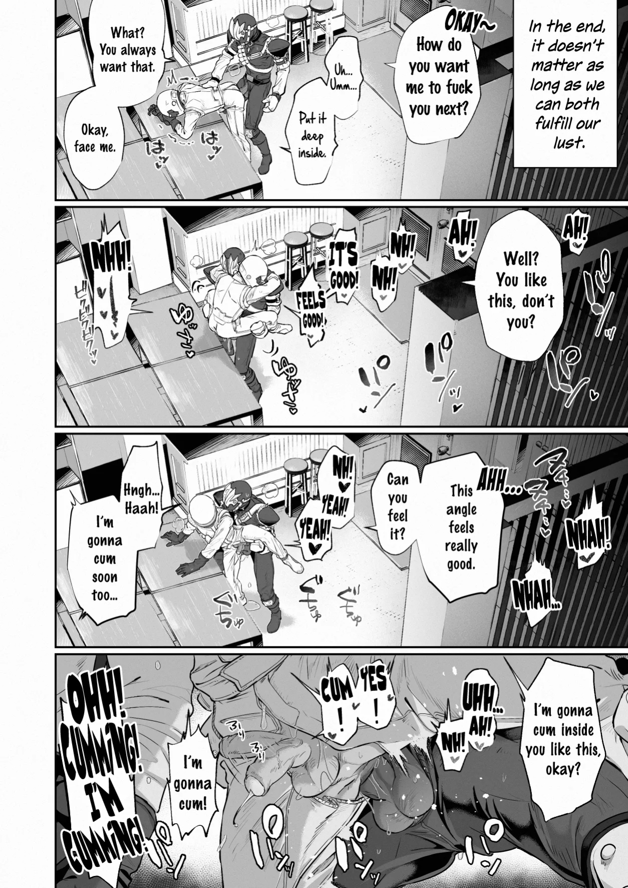 [hatonasi] White Full-Face Helmet Consensual Sex Manga [Rinruririn]