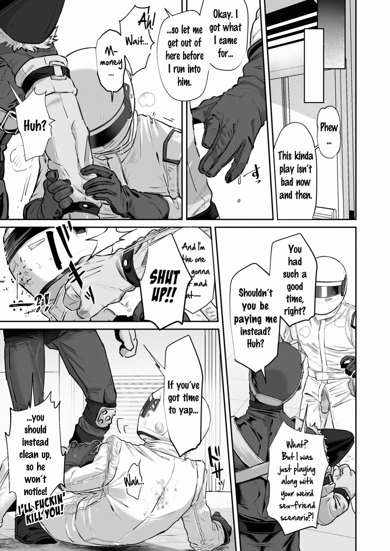 [hatonasi] White Full-Face Helmet Consensual Sex Manga [Rinruririn]