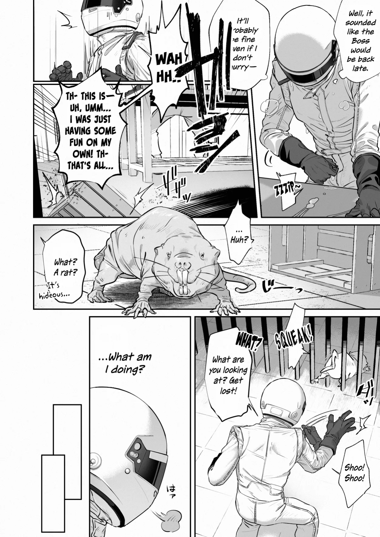 [hatonasi] White Full-Face Helmet Consensual Sex Manga [Rinruririn]